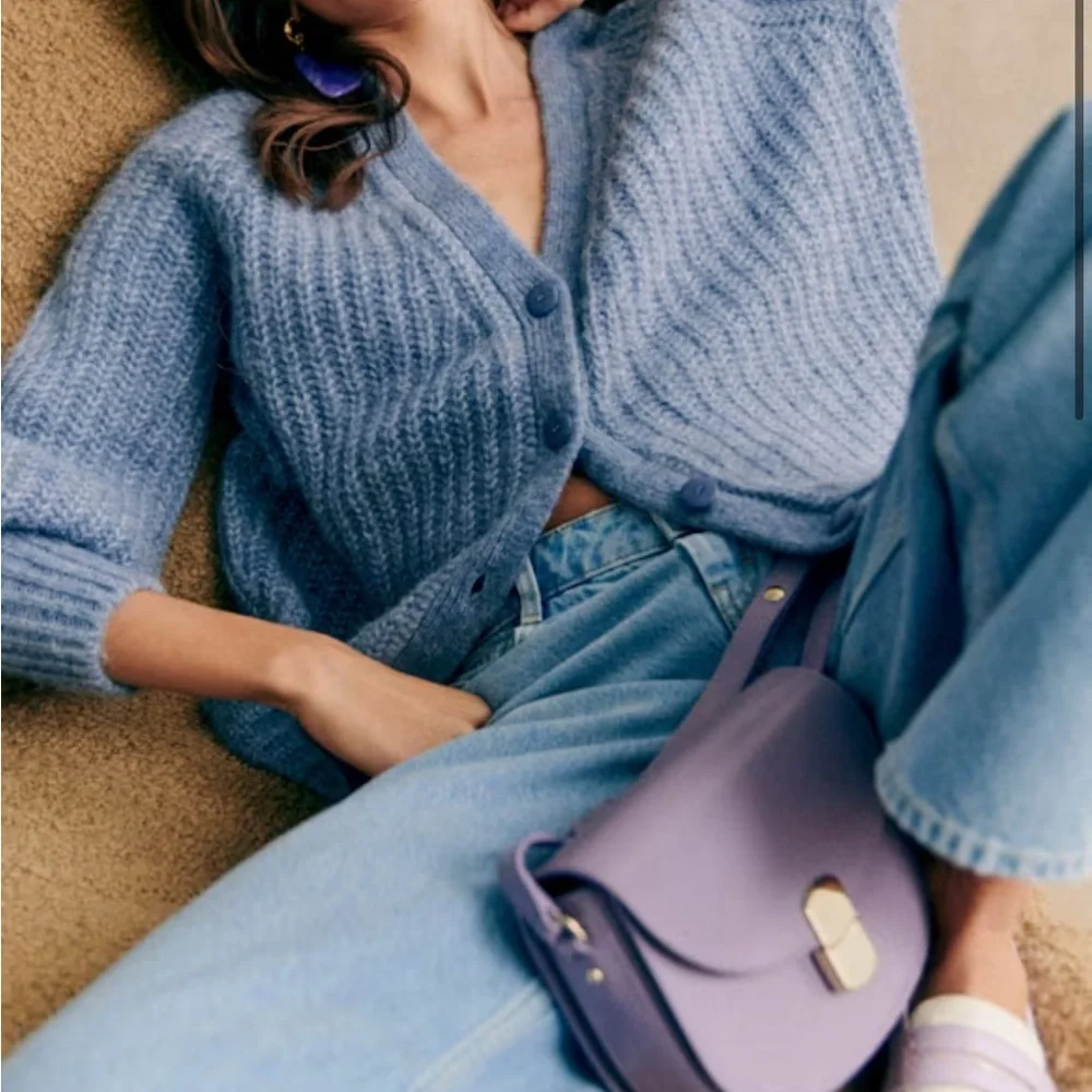 Sezane Mint Basile Cardigan - Picture 4 of 7